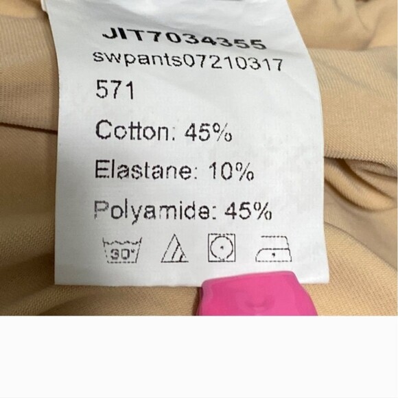 Beige / Nude Color Sheer Lace Palazzo Pants Size 12 - Picture 10 of 10